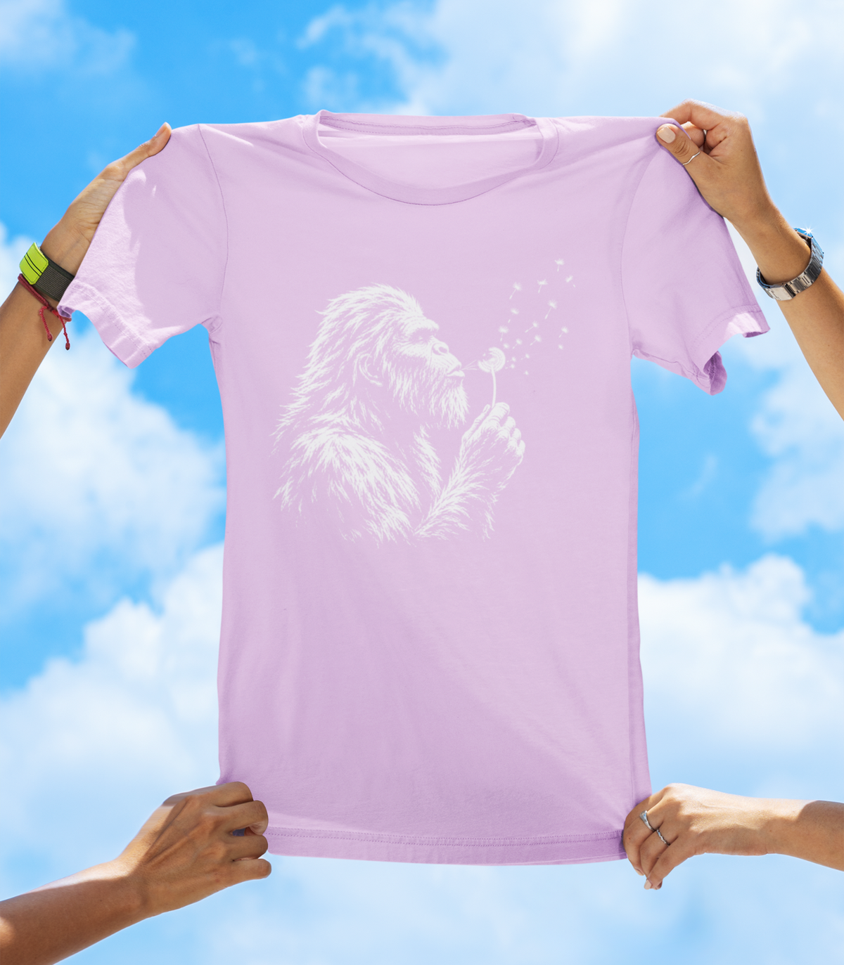 Bigfoot Moment T-Shirt – Funny Sasquatch Dandelion Graphic Tee