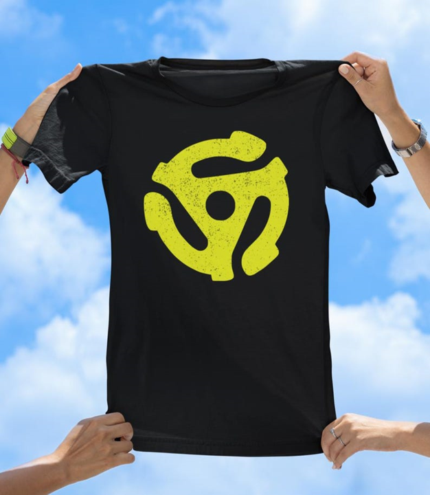 Vintage 45 RPM Adapter T-Shirt | Retro Music Lover Tee - The Southern Yankee