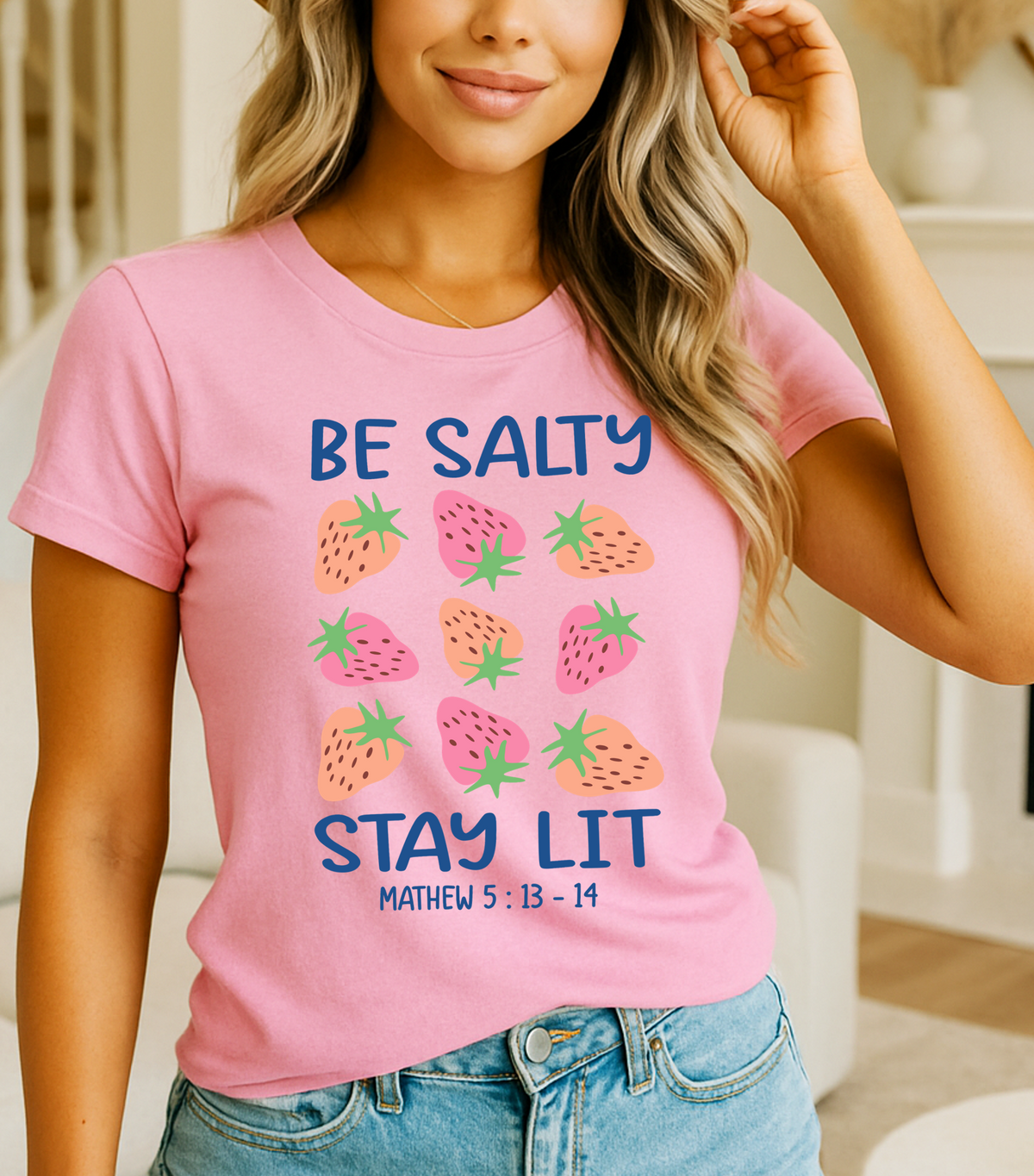 Be Salty Stay Lit – Faith-Based Graphic Tee (Matthew 5:13-14) - The Southern Yankee