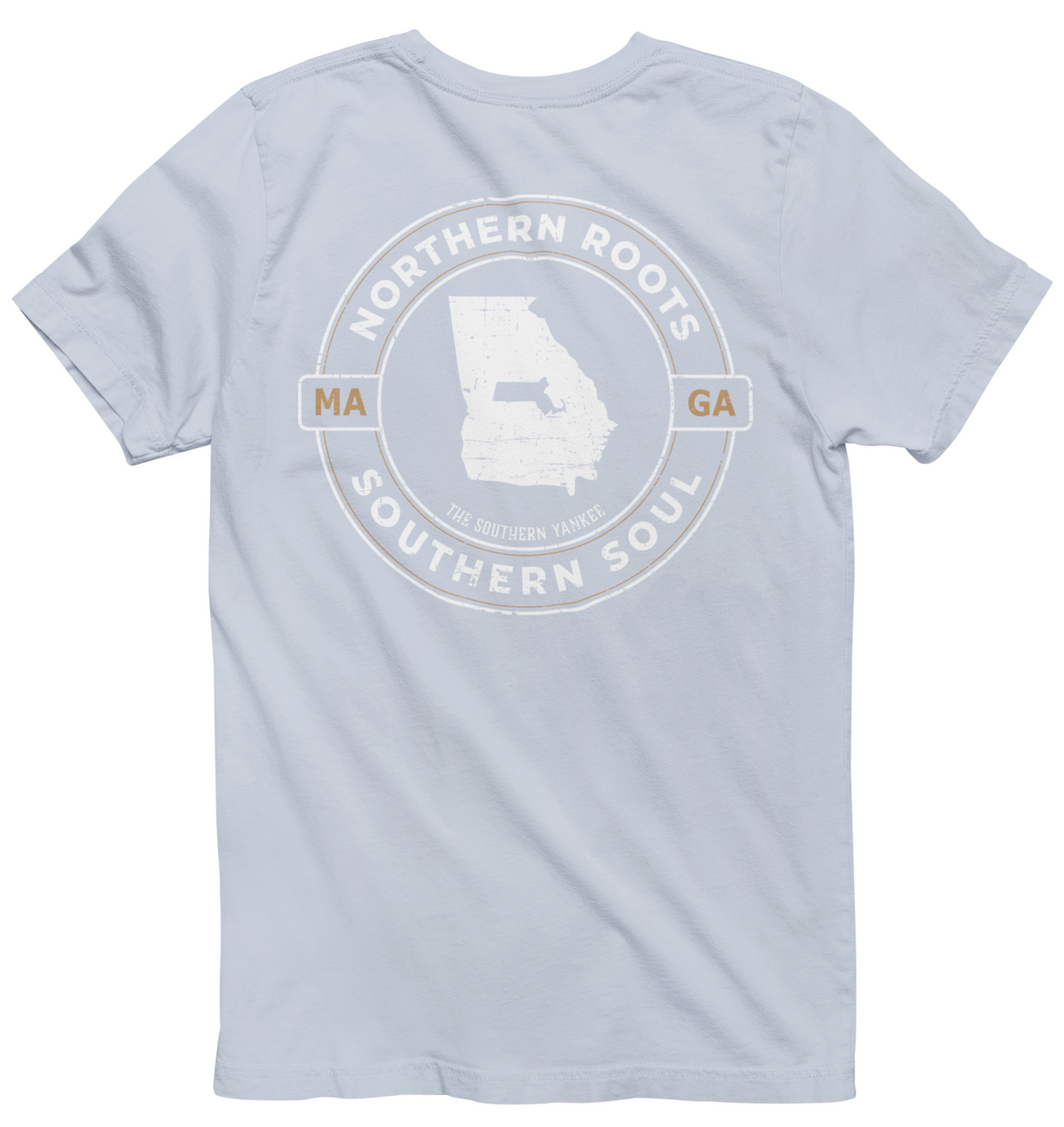 Georgia with Massachusetts Roots Tee - The Southern Yankee