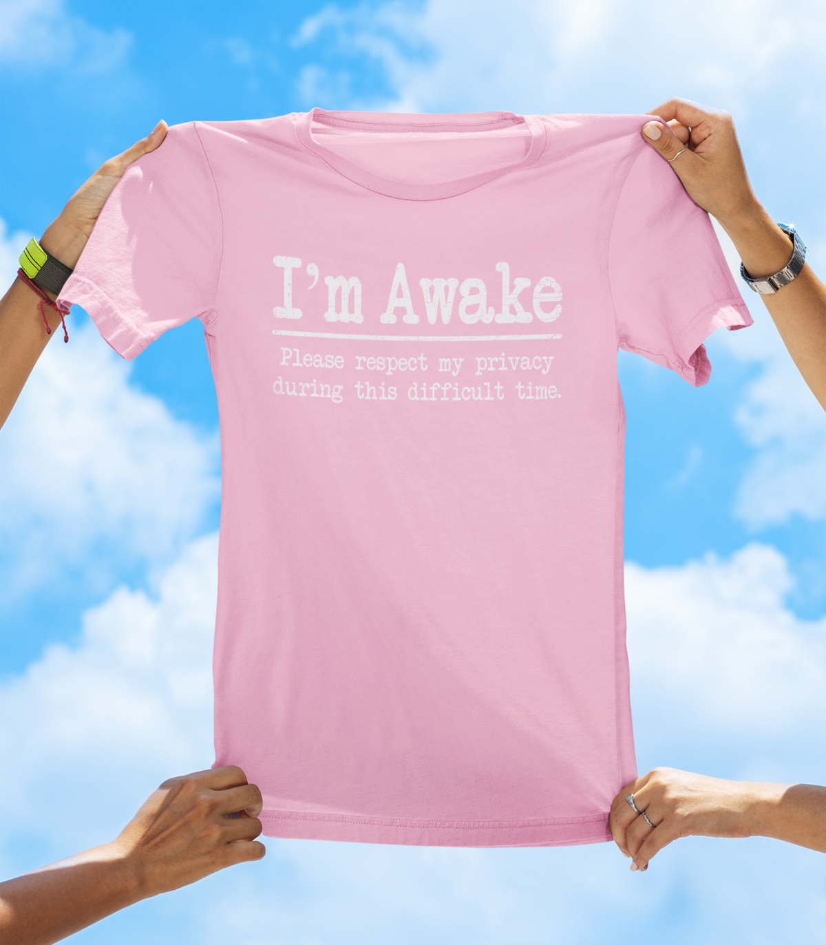 I’m Awake Please Respect My Privacy T-Shirt – Funny Introvert Graphic Tee