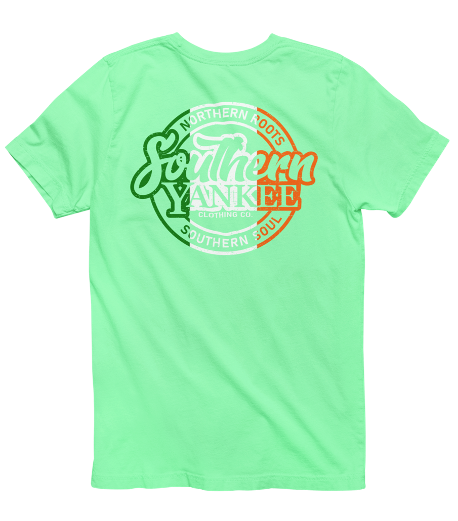 Classic Round Irish Flag Logo Tee - The Southern Yankee