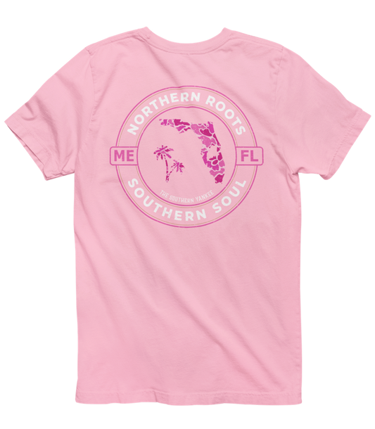 Florida with Maine Roots Pink Camo Tee - The Southern Yankee
