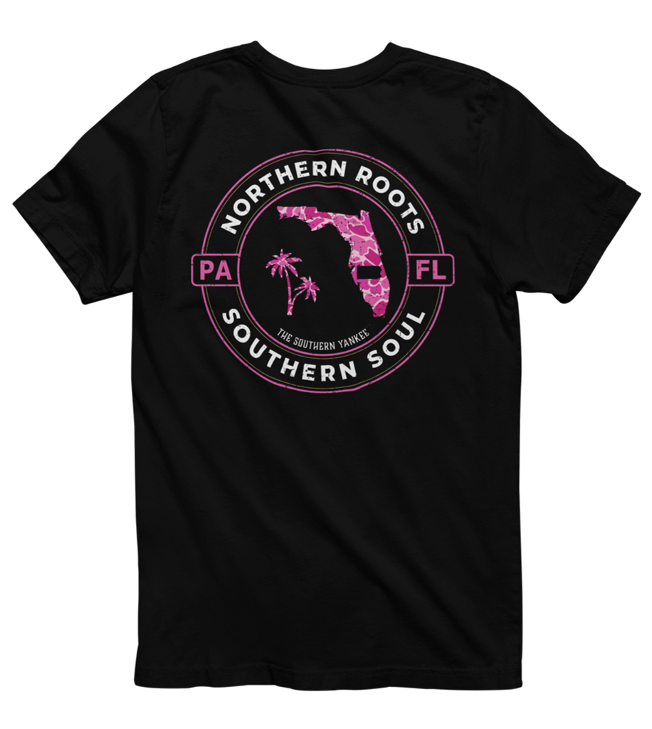 Florida with Pennsylvania Roots Pink Camo Tee - The Southern Yankee