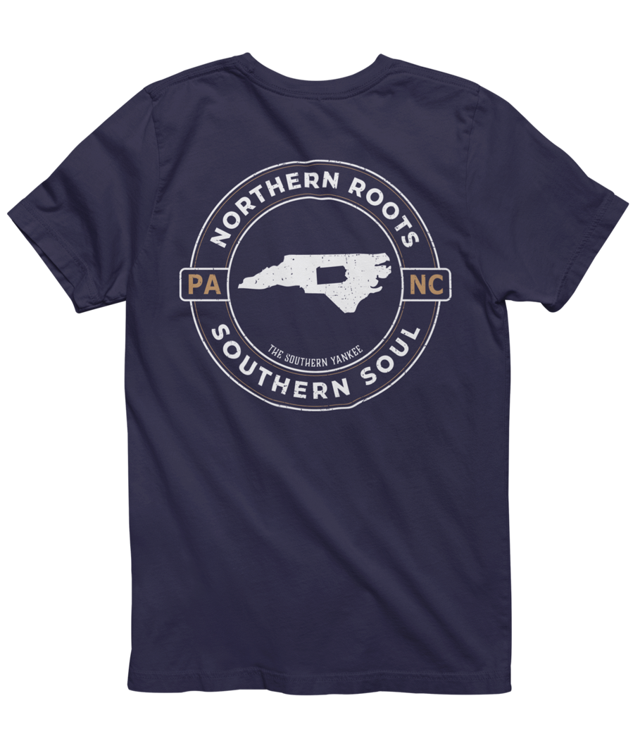 North Carolina with Pennsylvania Roots Tee - The Southern Yankee