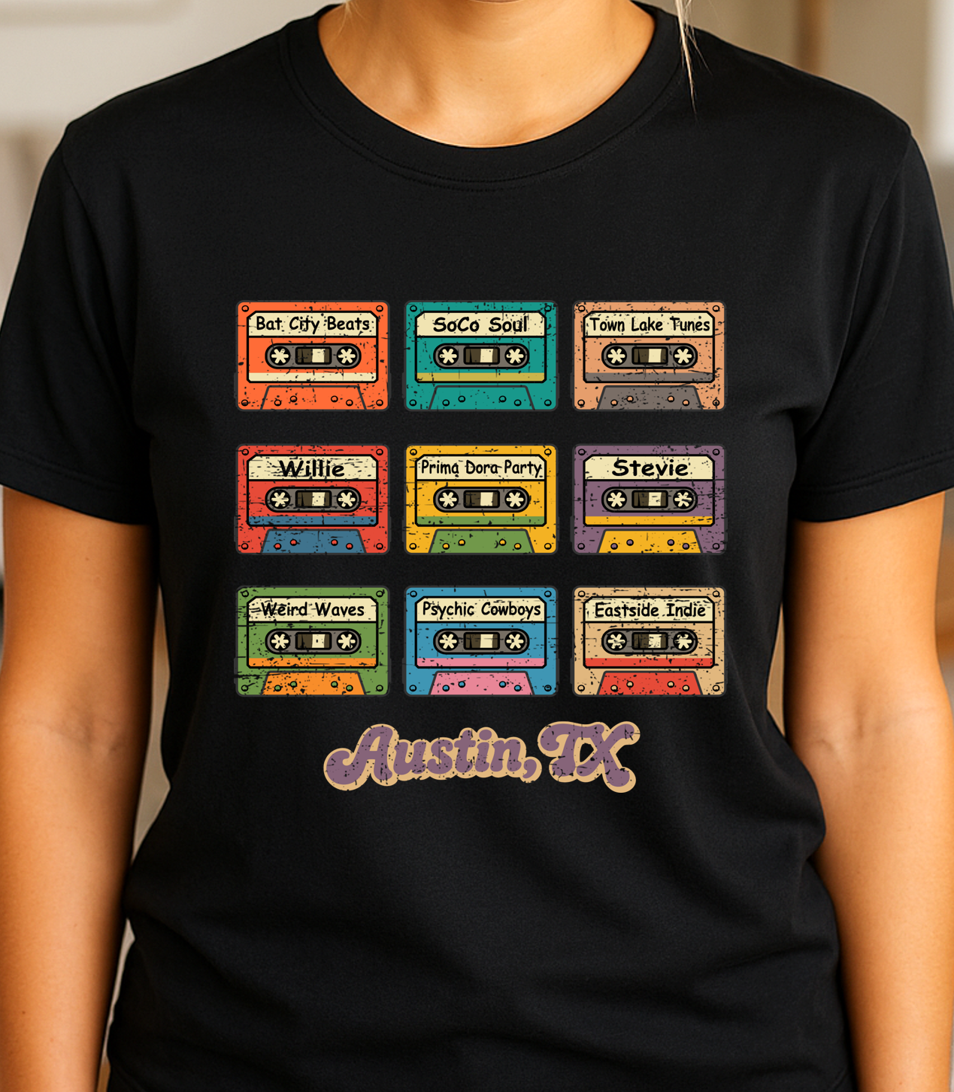 CUSTOM FOR PRIMA DORA -🎶 Mix Tape T-Shirt – Vintage Vibes, Old School Style 🎶 - The Southern Yankee