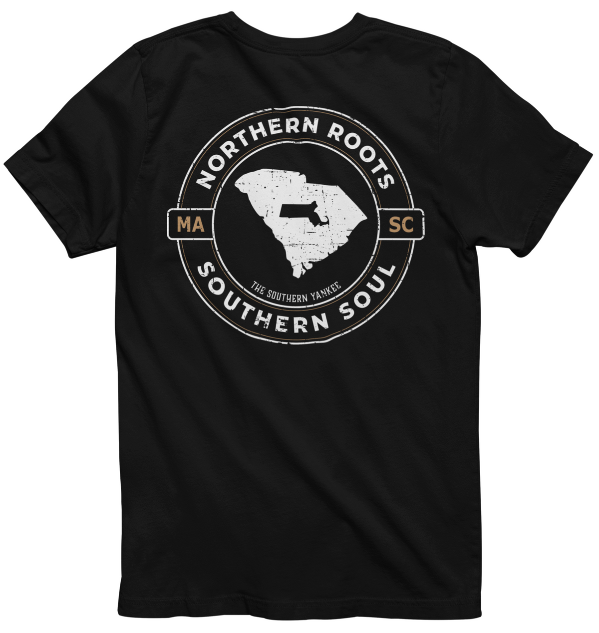 South Carolina with Massachusetts Roots Tee - The Southern Yankee