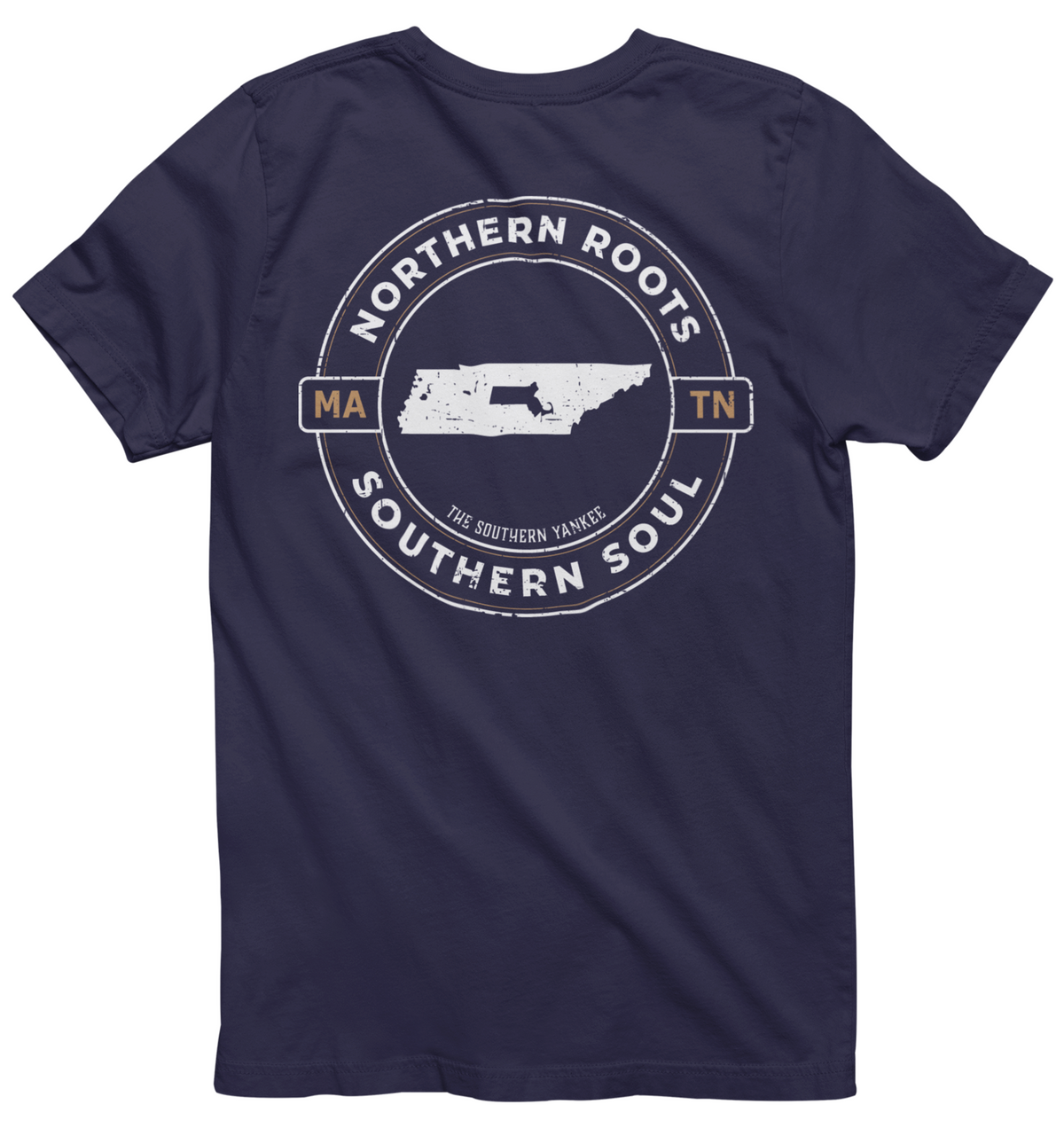 Tennessee with Massachusetts Roots Tee - The Southern Yankee