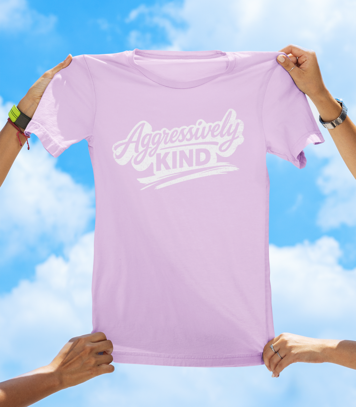 Aggressively Kind T-Shirt – Positive Attitude Graphic Tee - The Southern Yankee