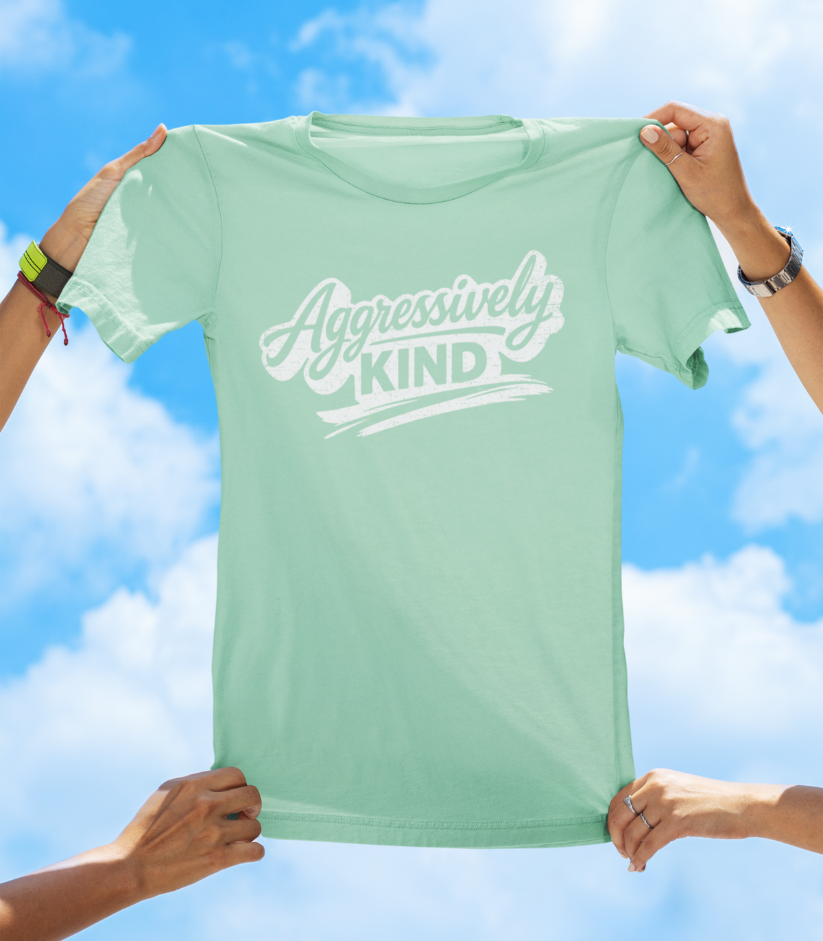 Aggressively Kind T-Shirt – Positive Attitude Graphic Tee - The Southern Yankee