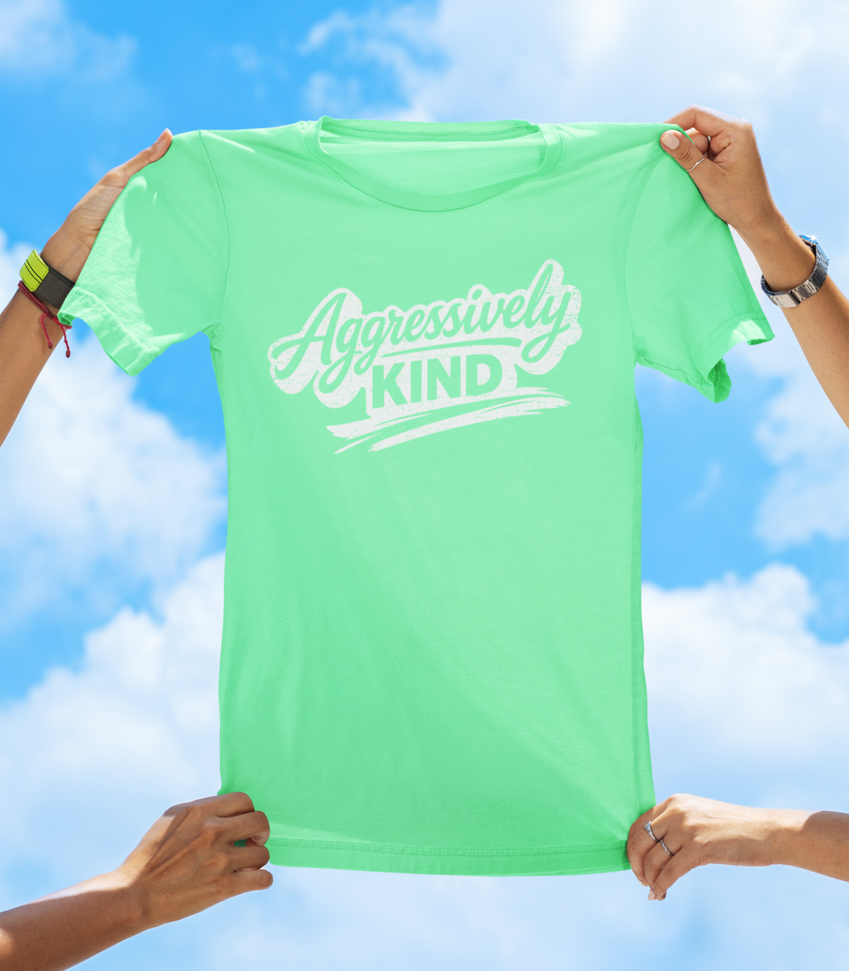 Aggressively Kind T-Shirt – Positive Attitude Graphic Tee - The Southern Yankee