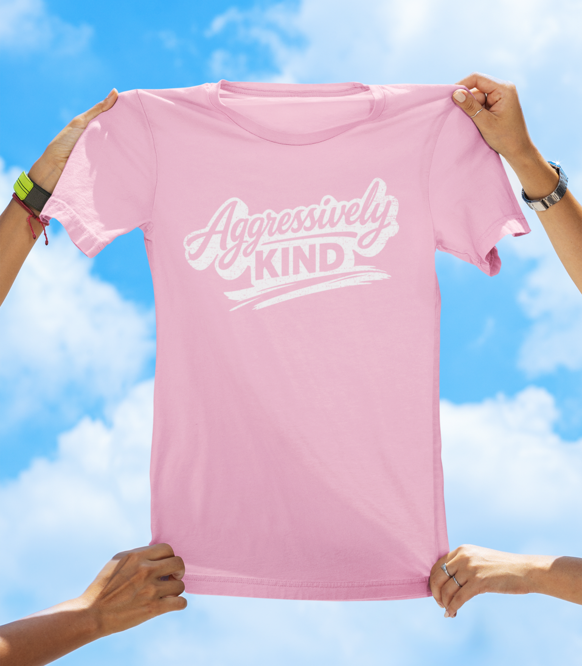 Aggressively Kind T-Shirt – Positive Attitude Graphic Tee - The Southern Yankee