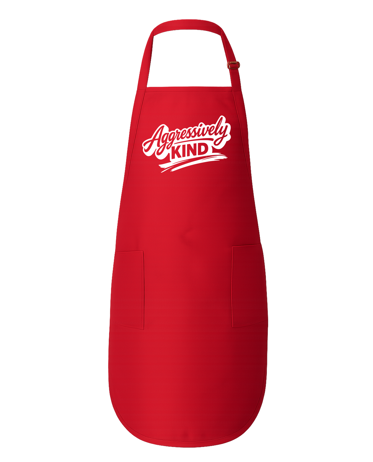 Aggressively Kind Full-Length Apron with Pockets – Funny Positive Cooking Apron - The Southern Yankee