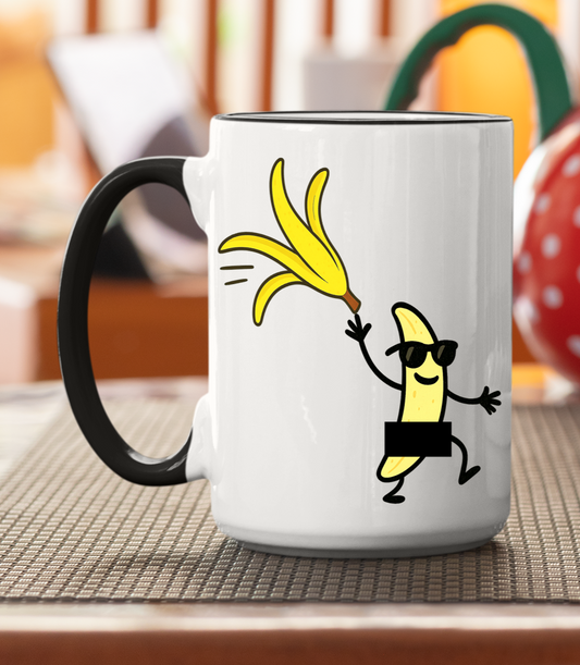 Banana Stripper Mug – Funny Censored Banana Coffee Mug for Morning Mischief - The Southern Yankee