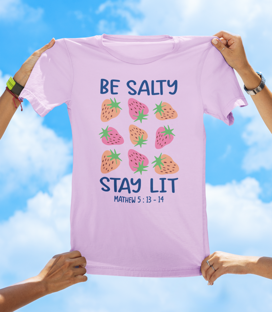 Be Salty Stay Lit – Faith-Based Graphic Tee (Matthew 5:13-14) - The Southern Yankee