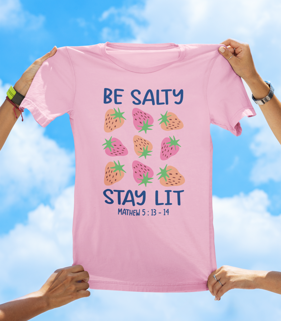 Be Salty Stay Lit – Faith-Based Graphic Tee (Matthew 5:13-14) - The Southern Yankee
