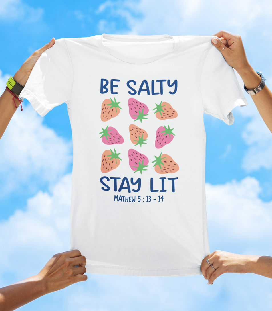 Be Salty Stay Lit – Faith-Based Graphic Tee (Matthew 5:13-14) - The Southern Yankee