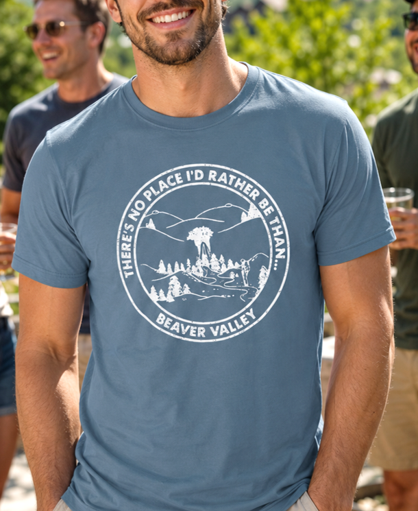 Beaver Valley Adult T-Shirt | Retro Outdoors Adventure Tee - The Southern Yankee