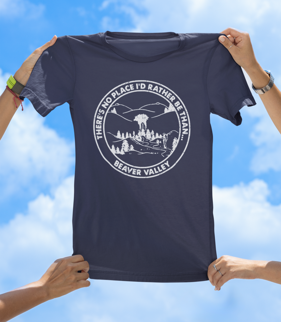 Beaver Valley Adult T-Shirt | Retro Outdoors Adventure Tee - The Southern Yankee