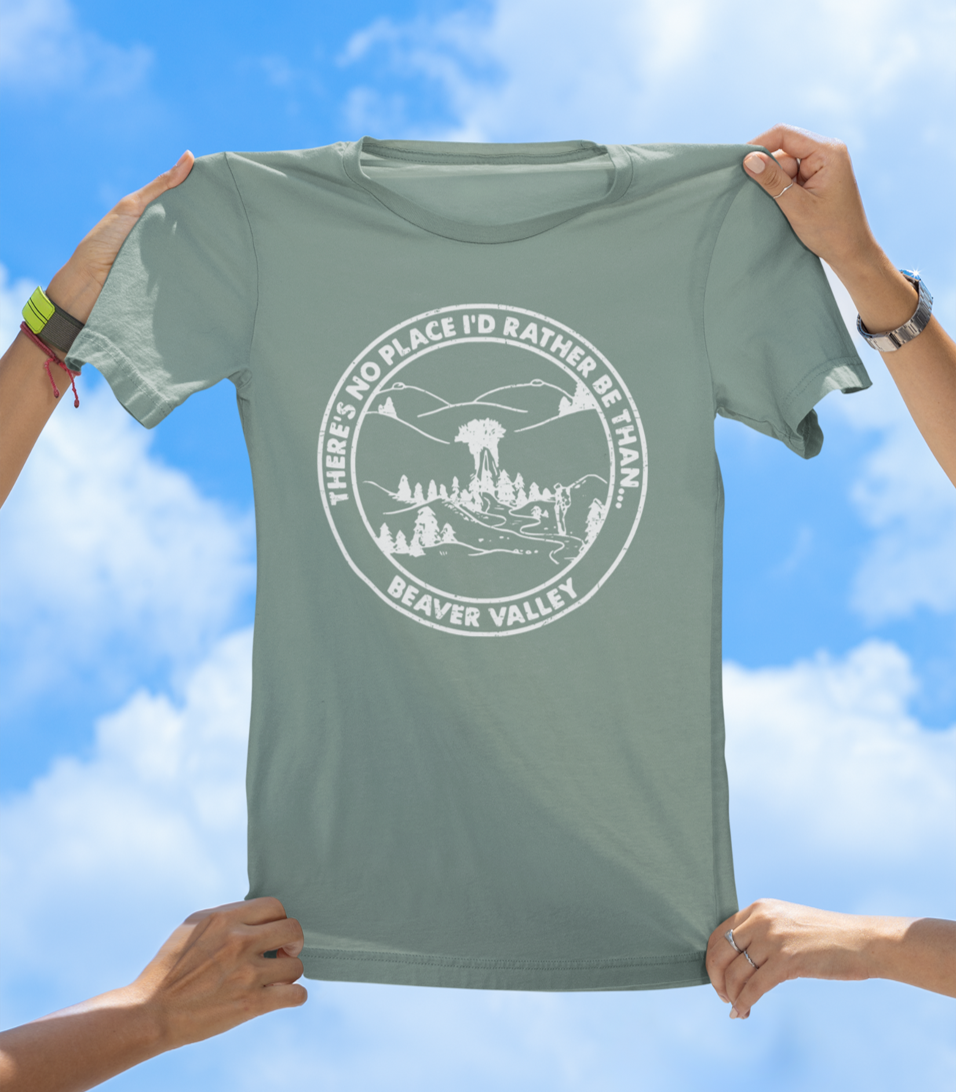 Beaver Valley Adult T-Shirt | Retro Outdoors Adventure Tee - The Southern Yankee