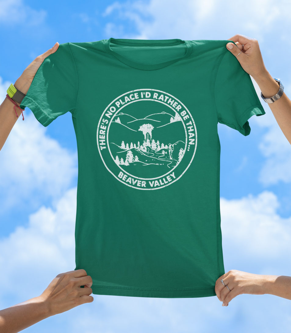Beaver Valley Adult T-Shirt | Retro Outdoors Adventure Tee - The Southern Yankee