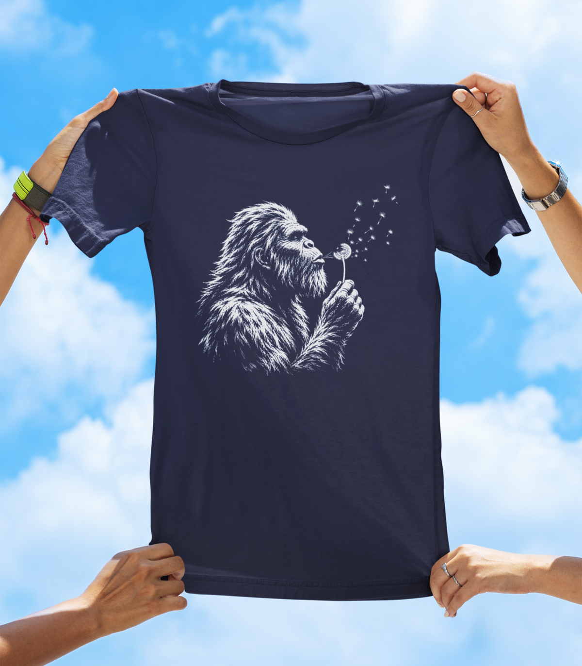 Bigfoot Moment T-Shirt – Funny Sasquatch Dandelion Graphic Tee