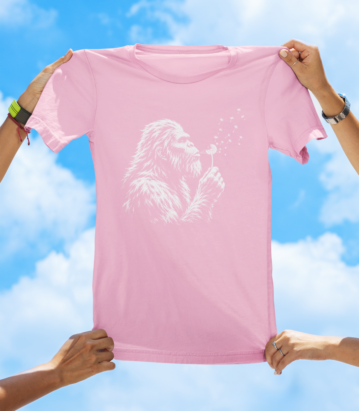 Bigfoot Moment T-Shirt – Funny Sasquatch Dandelion Graphic Tee