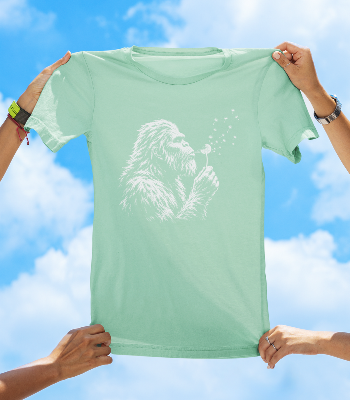 Bigfoot Moment T-Shirt – Funny Sasquatch Dandelion Graphic Tee