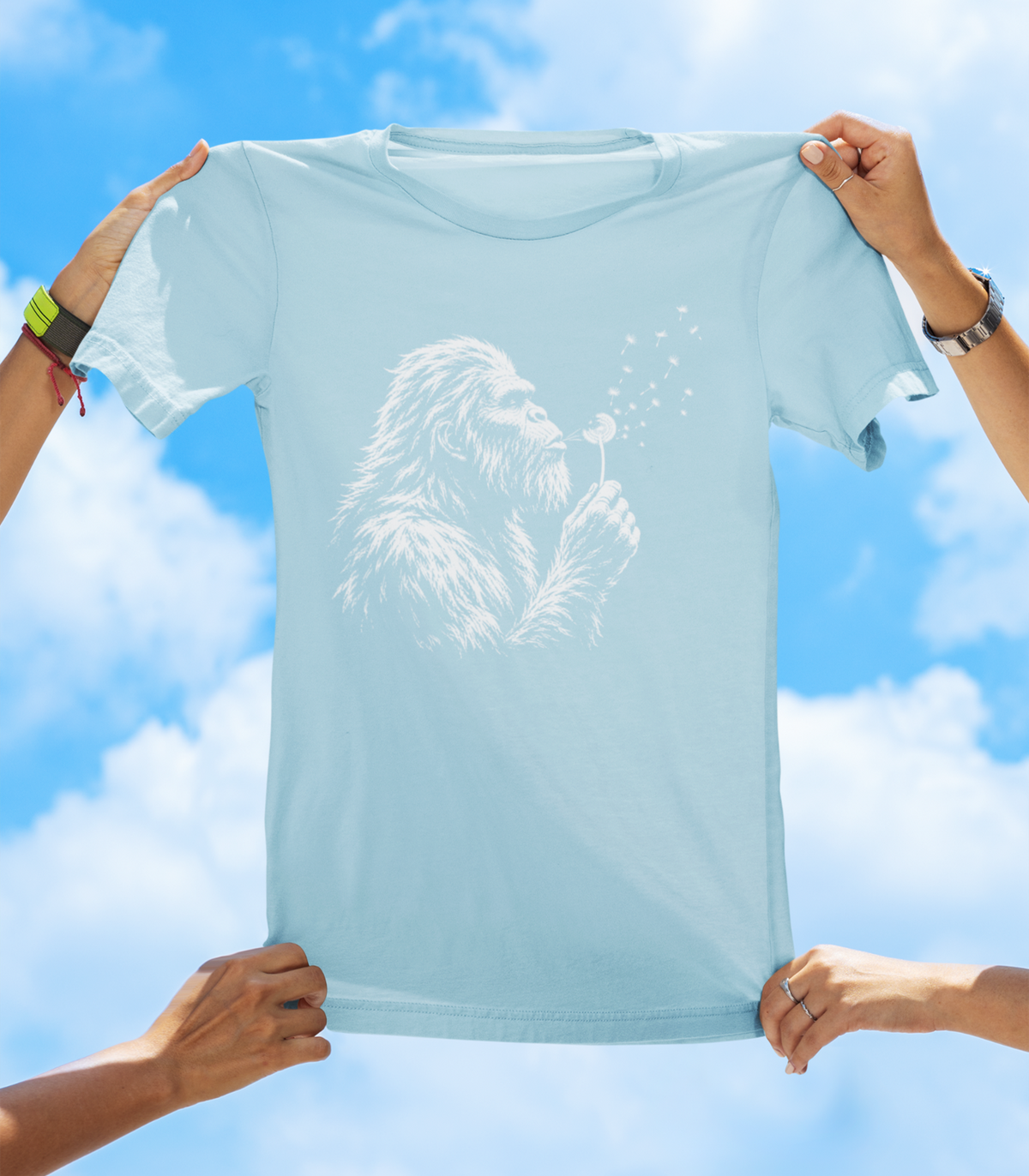 Bigfoot Moment T-Shirt – Funny Sasquatch Dandelion Graphic Tee