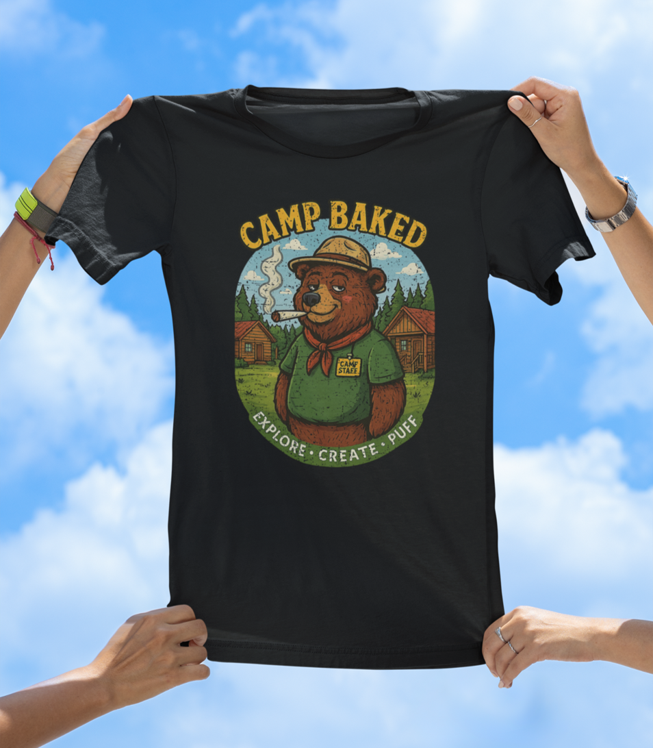 Camp Baked T-Shirt – Explore. Create. Puff. - The Southern Yankee