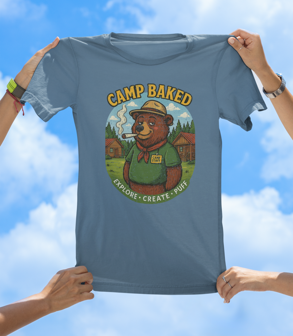 Camp Baked T-Shirt – Explore. Create. Puff. - The Southern Yankee