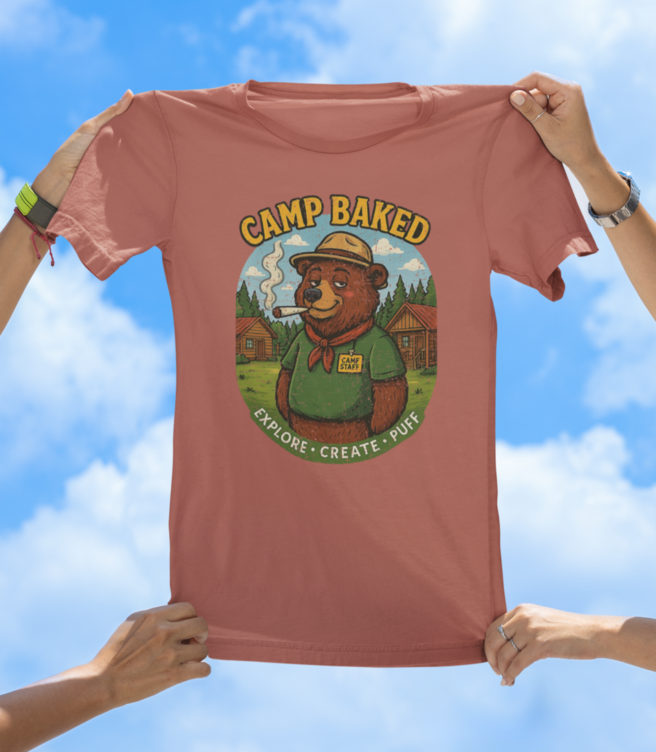 Camp Baked T-Shirt – Explore. Create. Puff. - The Southern Yankee