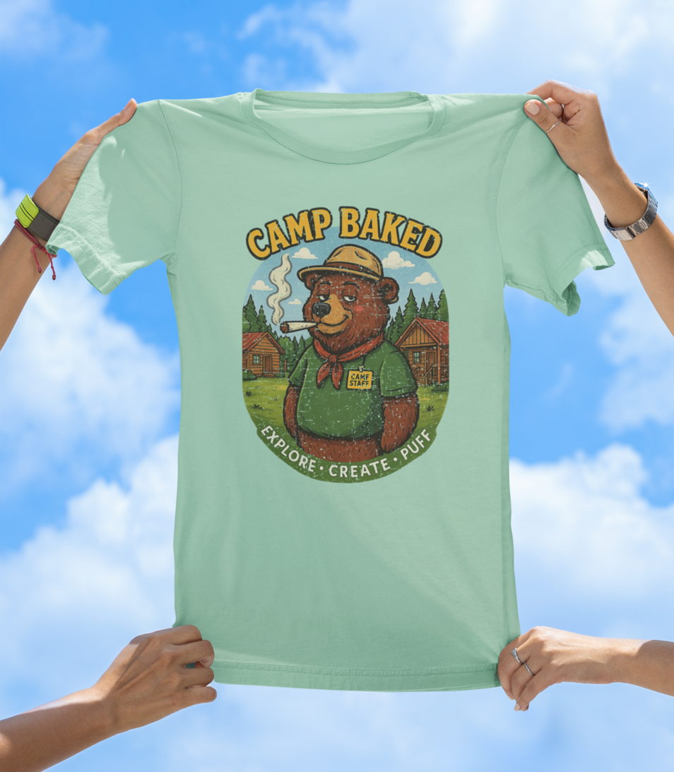 Camp Baked T-Shirt – Explore. Create. Puff. - The Southern Yankee