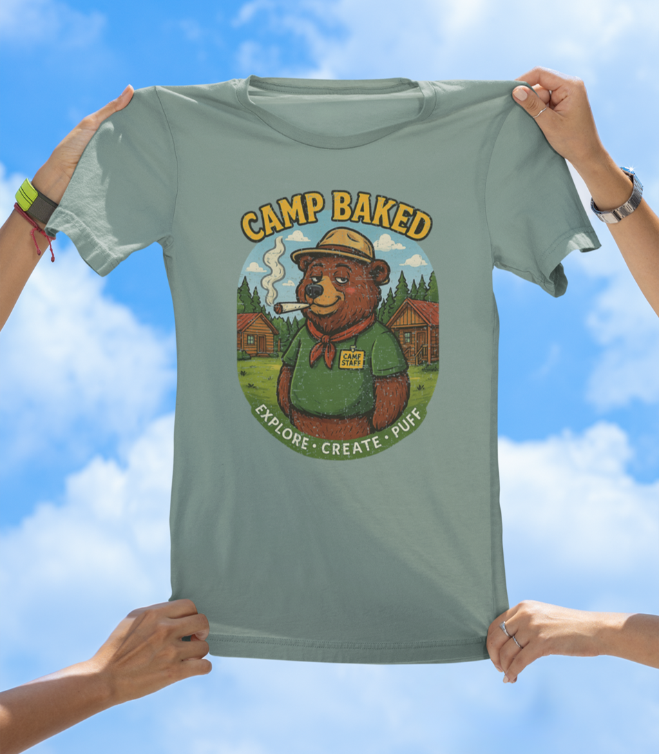 Camp Baked T-Shirt – Explore. Create. Puff. - The Southern Yankee