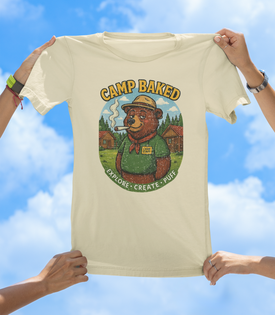 Camp Baked T-Shirt – Explore. Create. Puff. - The Southern Yankee