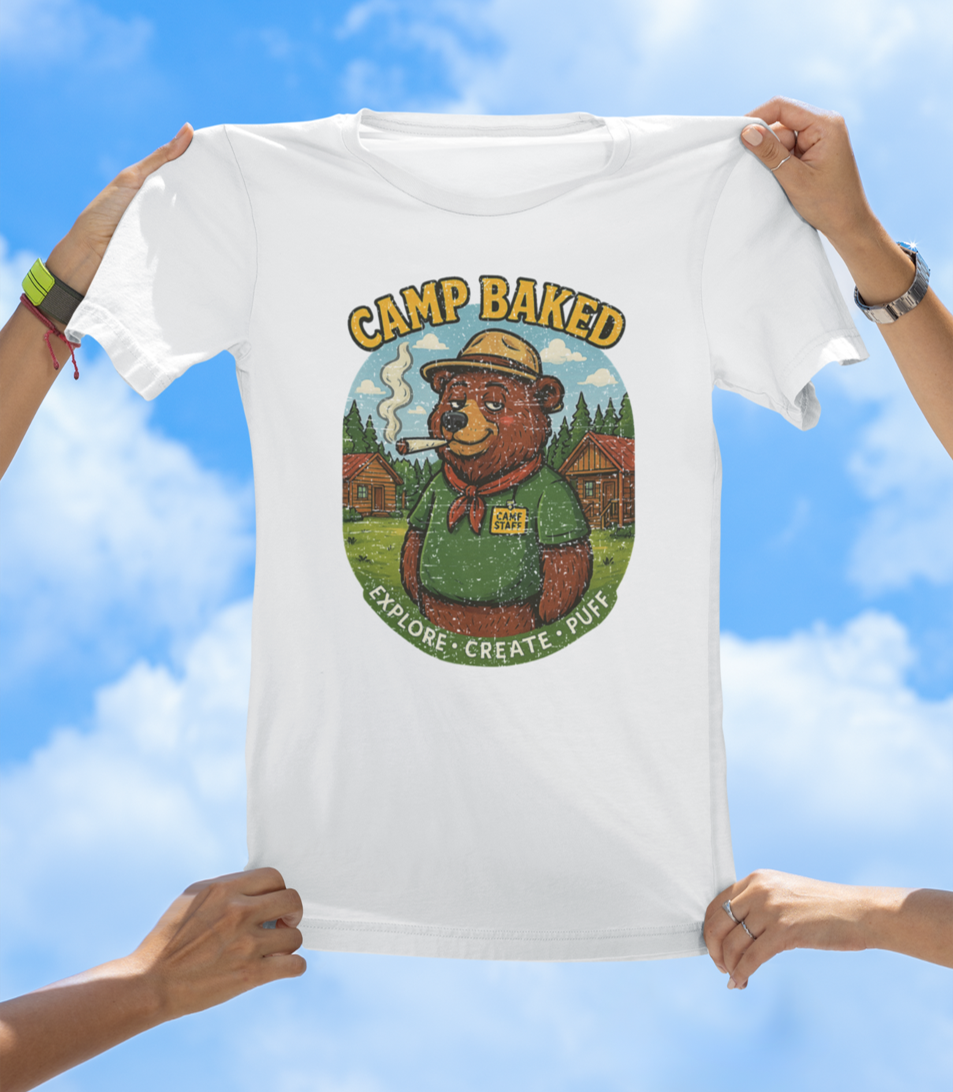 Camp Baked T-Shirt – Explore. Create. Puff. - The Southern Yankee