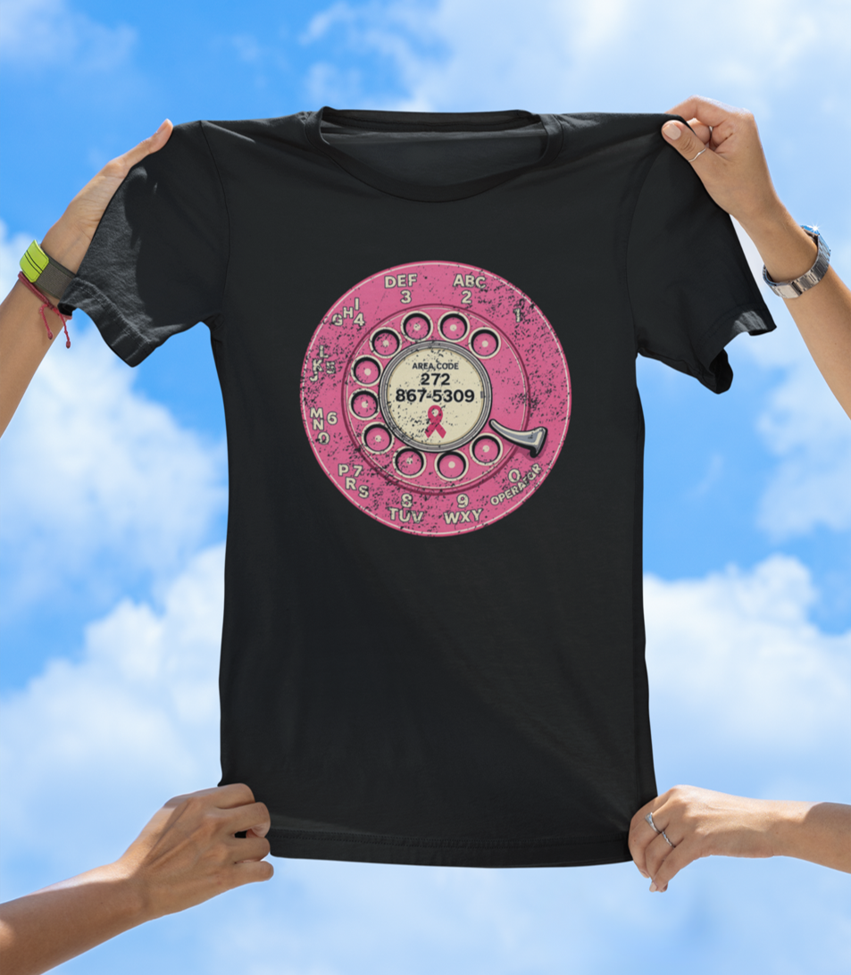 Breast Cancer Awareness T-Shirt - Cancer Support Community Phone Number Tee - The Southern Yankee