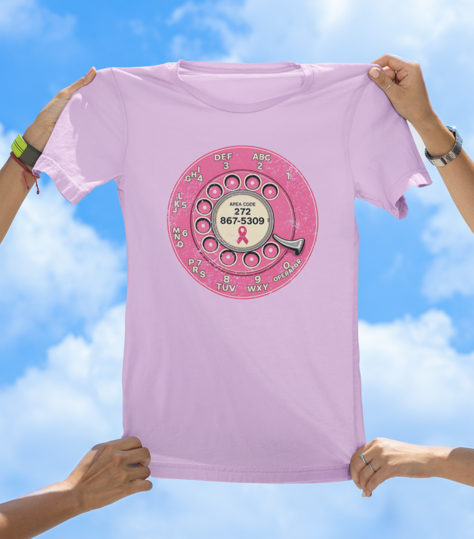 Breast Cancer Awareness T-Shirt - Cancer Support Community Phone Number Tee - The Southern Yankee