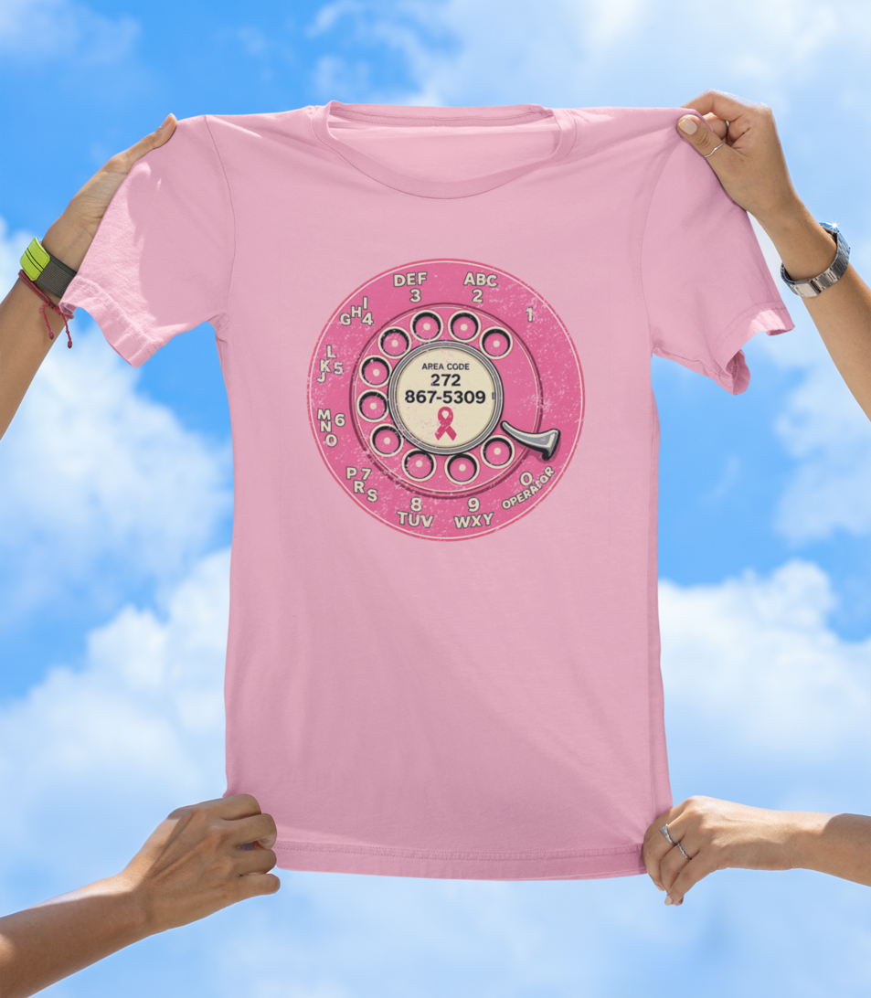 Breast Cancer Awareness T-Shirt - Cancer Support Community Phone Number Tee - The Southern Yankee
