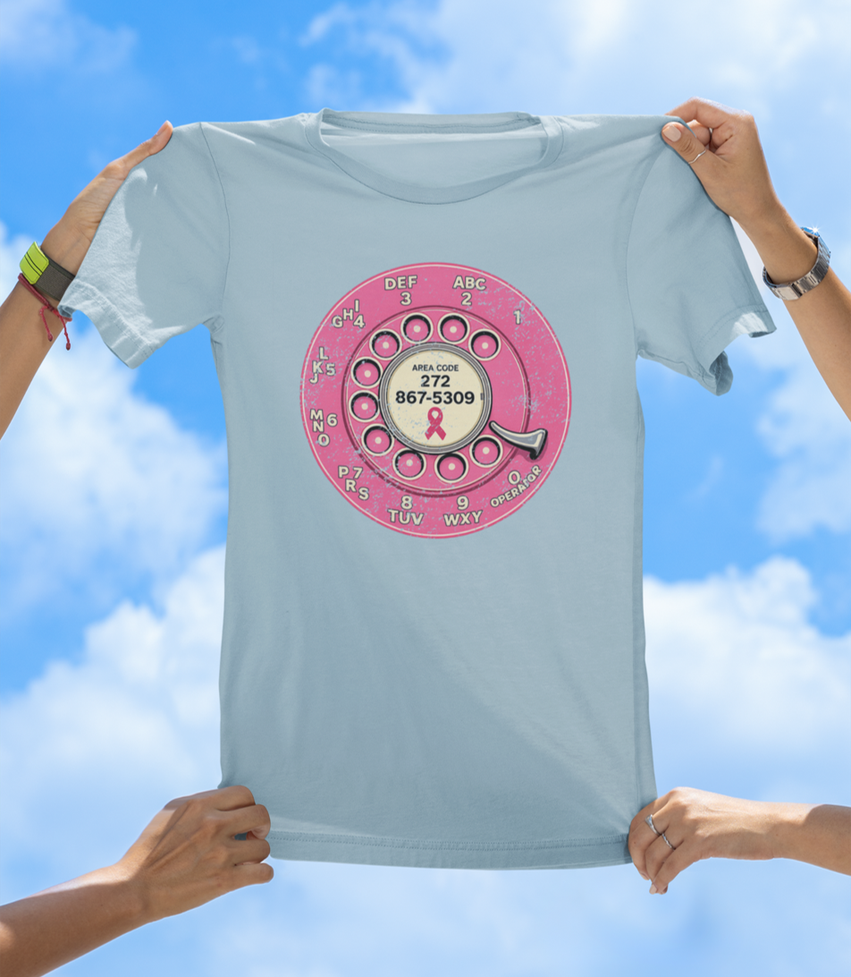 Breast Cancer Awareness T-Shirt - Cancer Support Community Phone Number Tee - The Southern Yankee