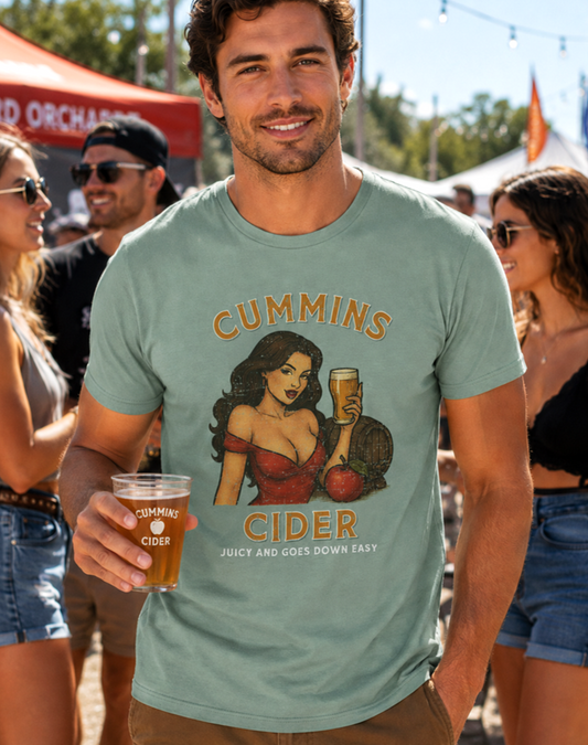 Cummins Cider T-Shirt | Funny Adult Humor Drinking T-Shirt - The Southern Yankee