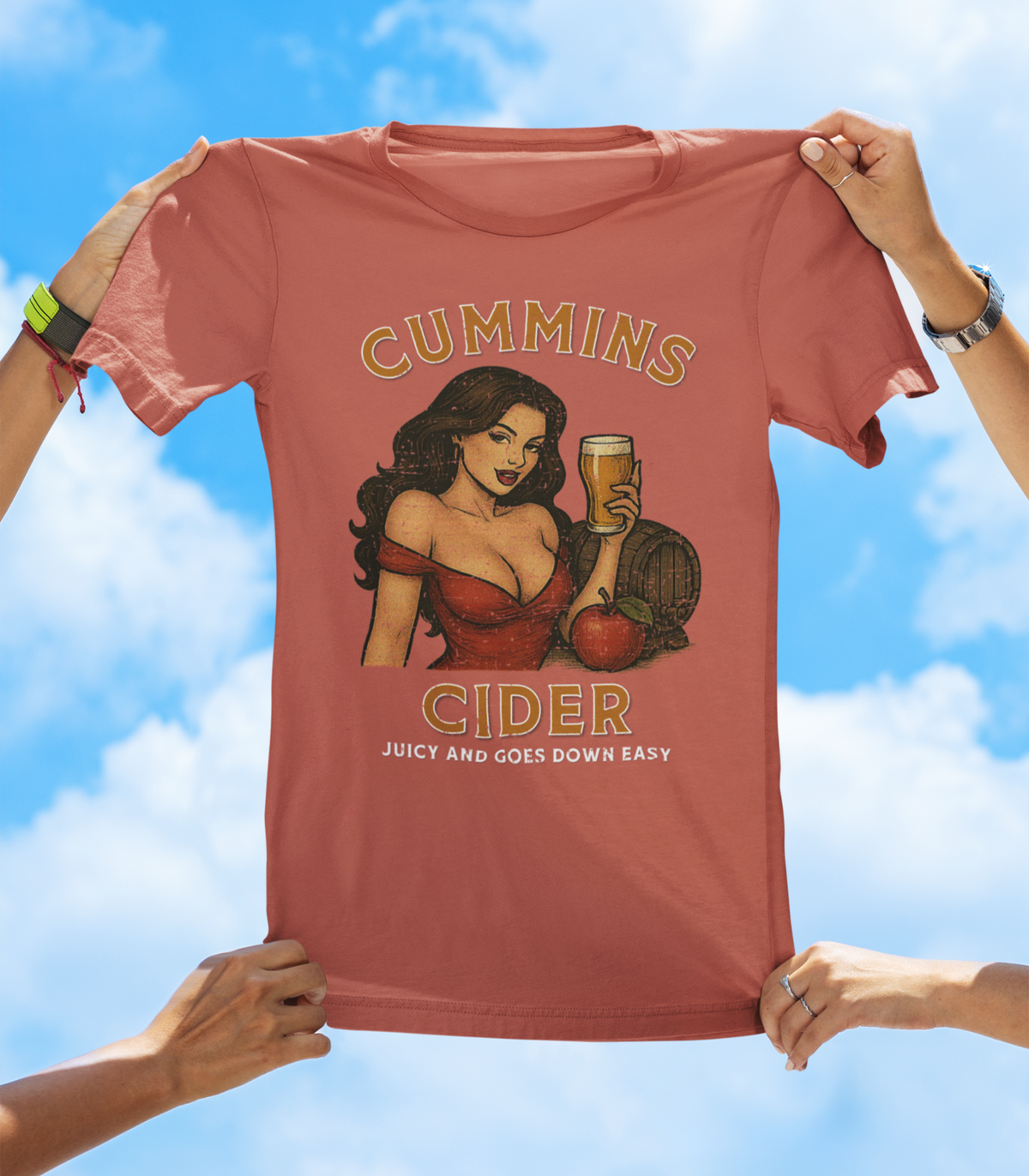 Cummins Cider T-Shirt | Funny Adult Humor Drinking T-Shirt - The Southern Yankee