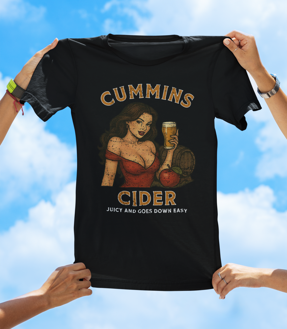 Cummins Cider T-Shirt | Funny Adult Humor Drinking T-Shirt - The Southern Yankee