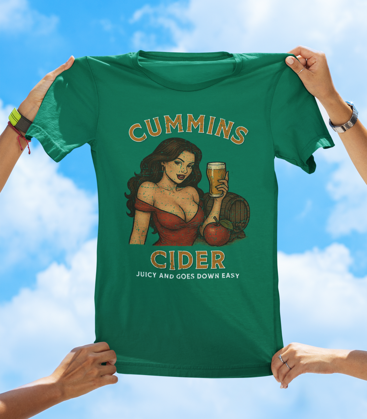 Cummins Cider T-Shirt | Funny Adult Humor Drinking T-Shirt - The Southern Yankee