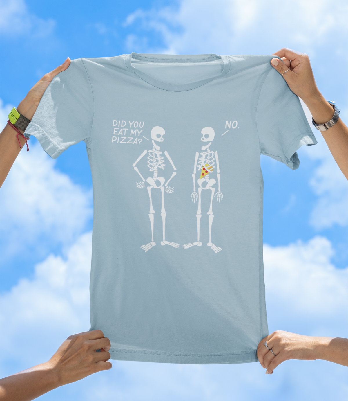 Did You Eat My Pizza? | Funny Skeleton T-Shirt - The Southern Yankee