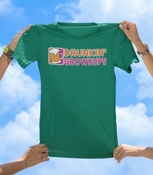 Drunkin' Grownups T-Shirt | Funny Drinking Party Graphic Tee - The Southern Yankee