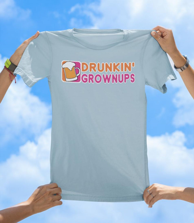 Drunkin' Grownups T-Shirt | Funny Drinking Party Graphic Tee - The Southern Yankee