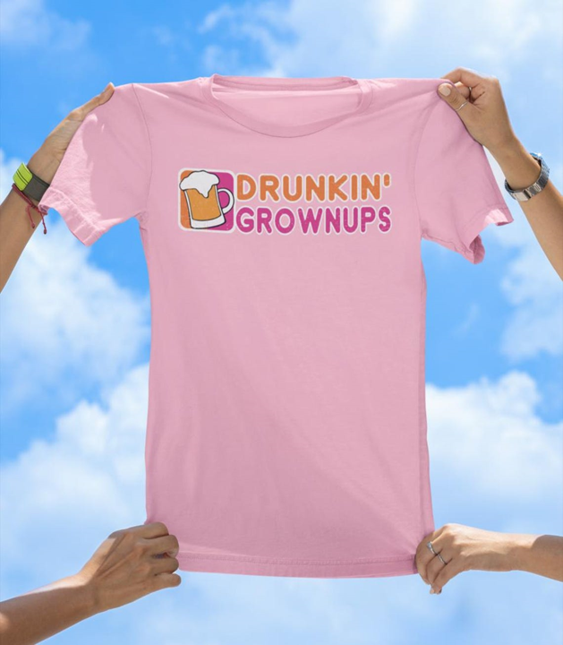 Drunkin' Grownups T-Shirt | Funny Drinking Party Graphic Tee - The Southern Yankee