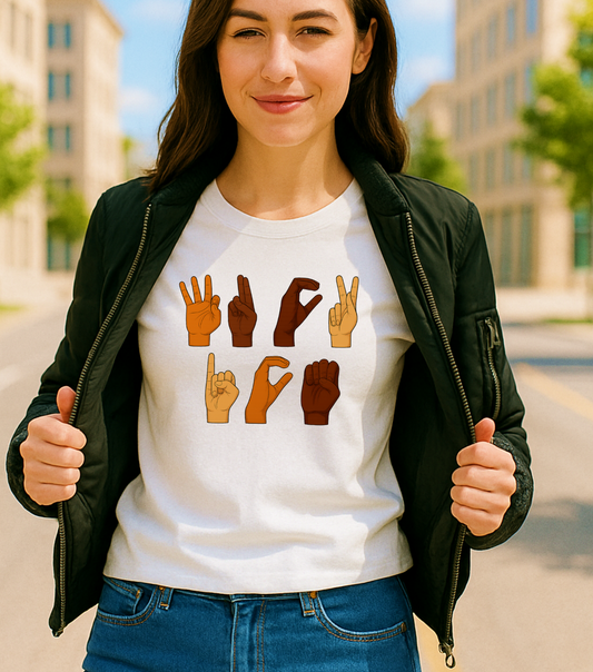 Fu@k ICE – ASL Protest Tee - The Southern Yankee