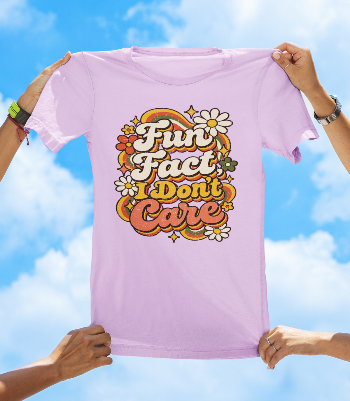 Fun Fact I Don’t Care T-Shirt – Retro Groovy Sarcastic Graphic Tee - The Southern Yankee
